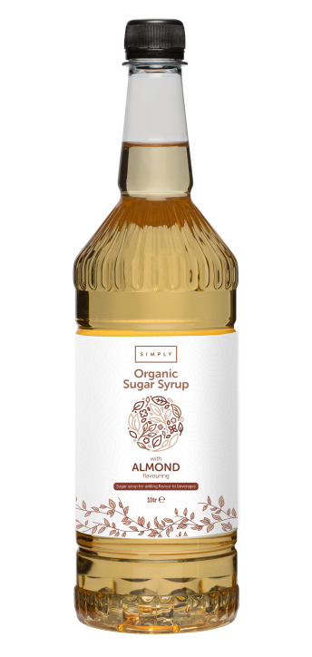 Simply Almond ORGANIC Coffee Syrup - 1 Litre